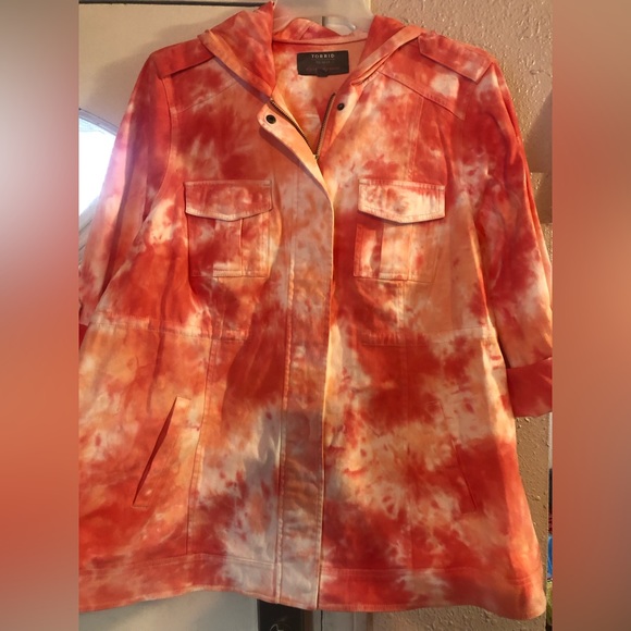 Torrid Tie Dye Anorak Jacket - Picture 1 of 10